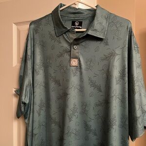 Bird & Barley golf shirt XXL Men's Sage Green